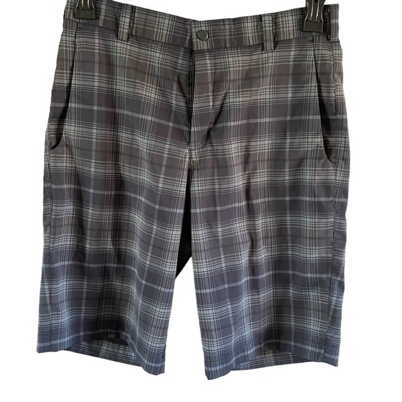Nike Golf Shorts Dri Fit Tour Performance Plaid Flat front Athletic Mens Size 30 - Picture 1 of 9